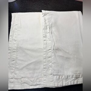 IKEA TANJA BRODYR 2 PILLOWCASES SHAM SIZE 37'' X 22'' White King Star Pattern